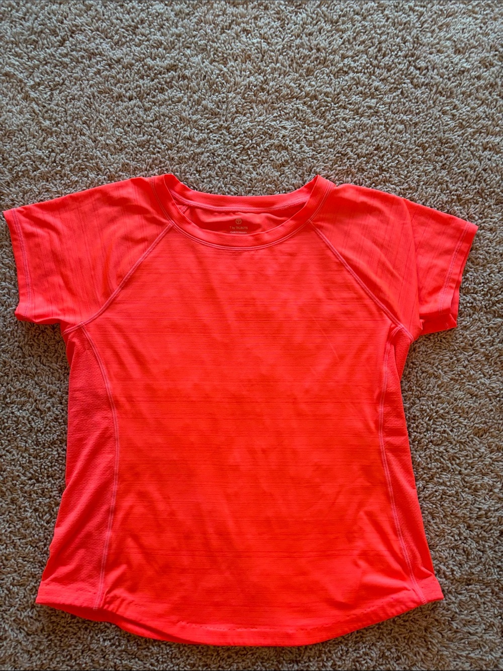 Talbots Coral Short Sleeve Performance Tee